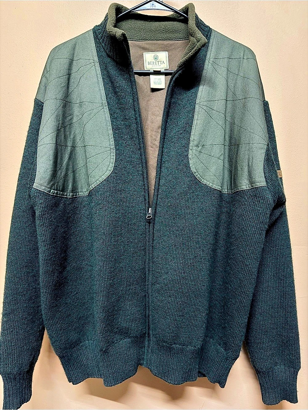 Beretta Wind Barrier Full Zip Shooting Sweater Men's Size Large